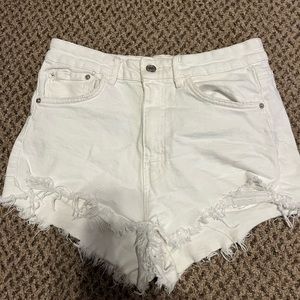 Zara size 6 high waisted jean shorts
